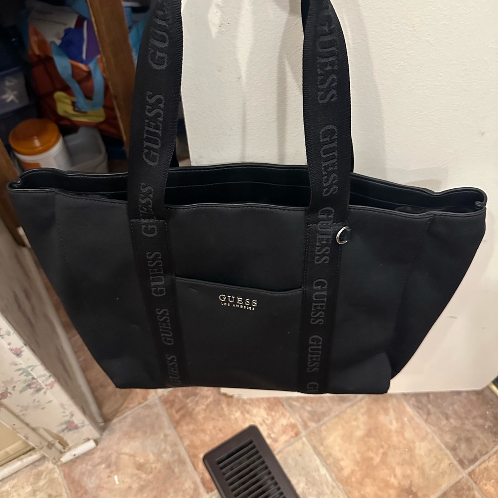GUESS Black Men's Tote Bag